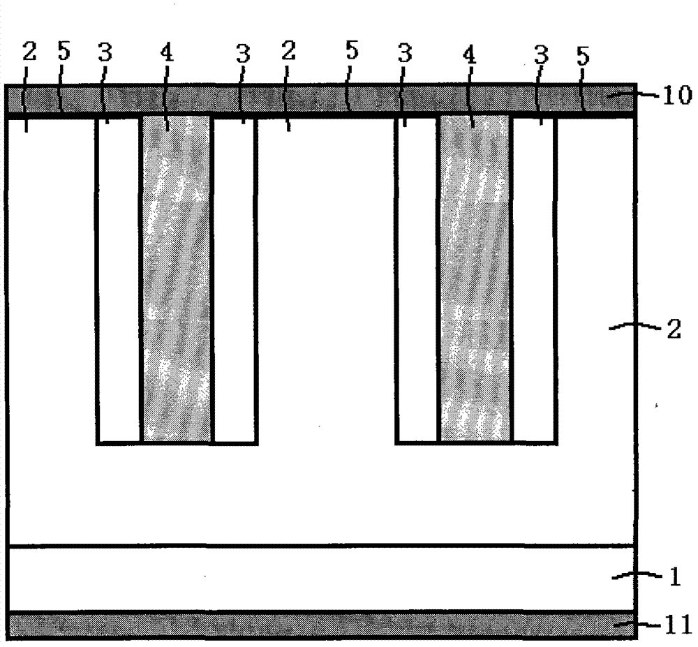 Schottky semiconductor device with insulating layer isolated super-junction structure and preparation method for Schottky semiconductor device