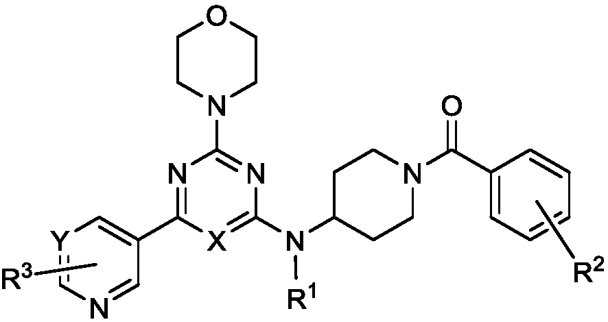 2-(4-Morpholino)-4,6-disubstituted pyrimidine/s-triazine compounds, salts thereof, and application of compounds or salts