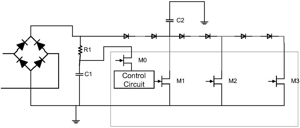 A LED driving surge voltage protection circuit and driving circuit