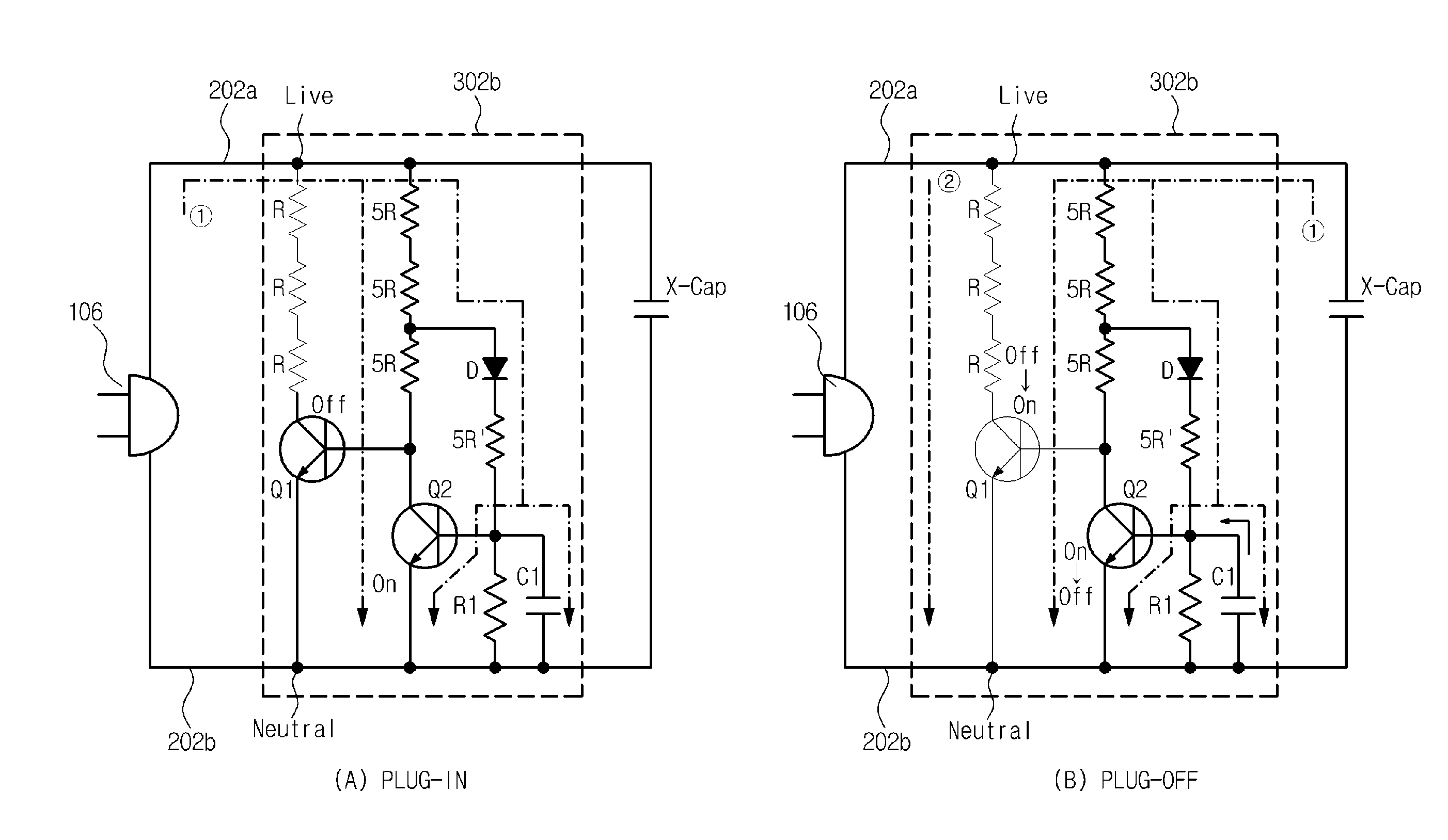 Discharging circuit, image forming apparatus having the discharging circuit, and power supply unit