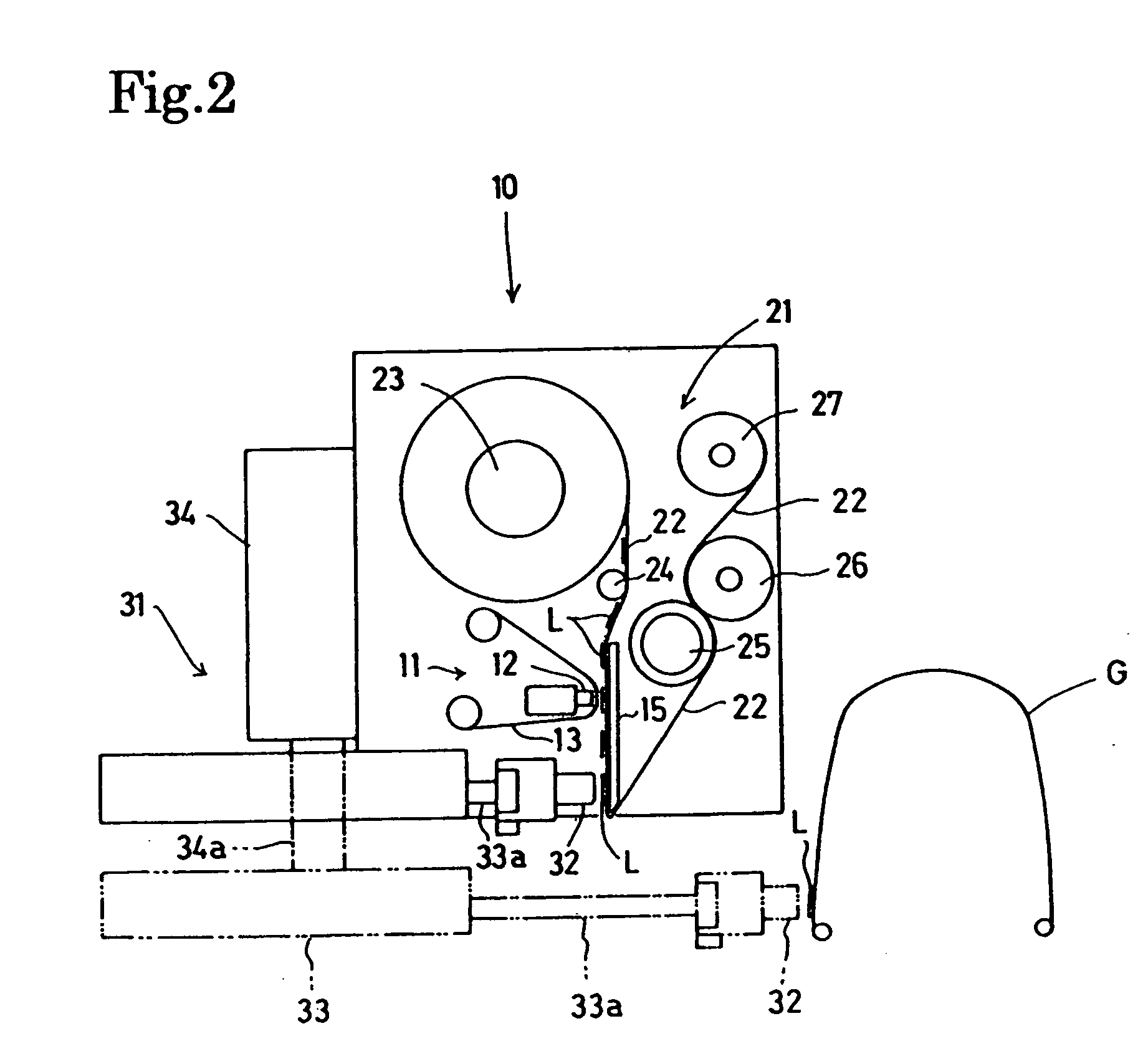 Device and method for stamping label on tire