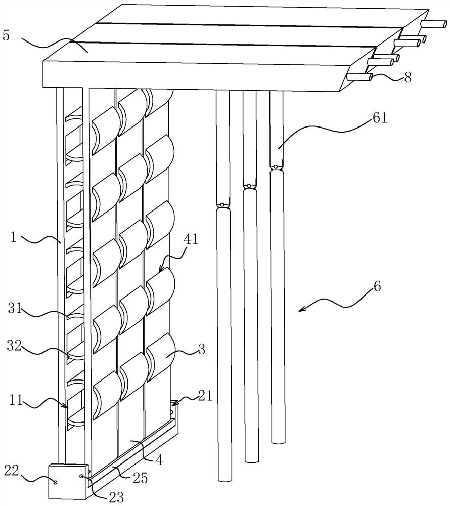 A municipal road construction enclosure structure