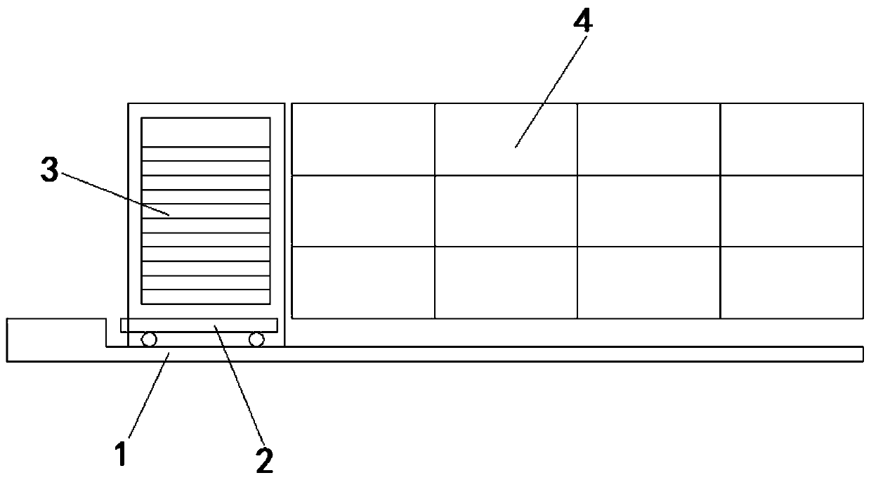 Tunnel type stereo garage and use method thereof