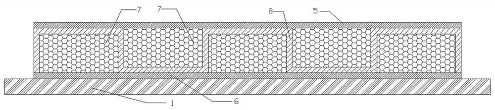 Grid-reinforced foam sandwich composite material preform and its forming method
