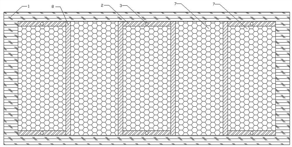 Grid-reinforced foam sandwich composite material preform and its forming method