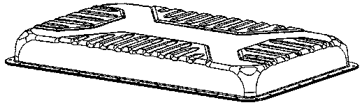 A lightweight upper cover of a new energy vehicle battery PACK and a manufacturing method thereof