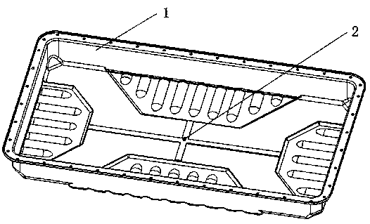 A lightweight upper cover of a new energy vehicle battery PACK and a manufacturing method thereof