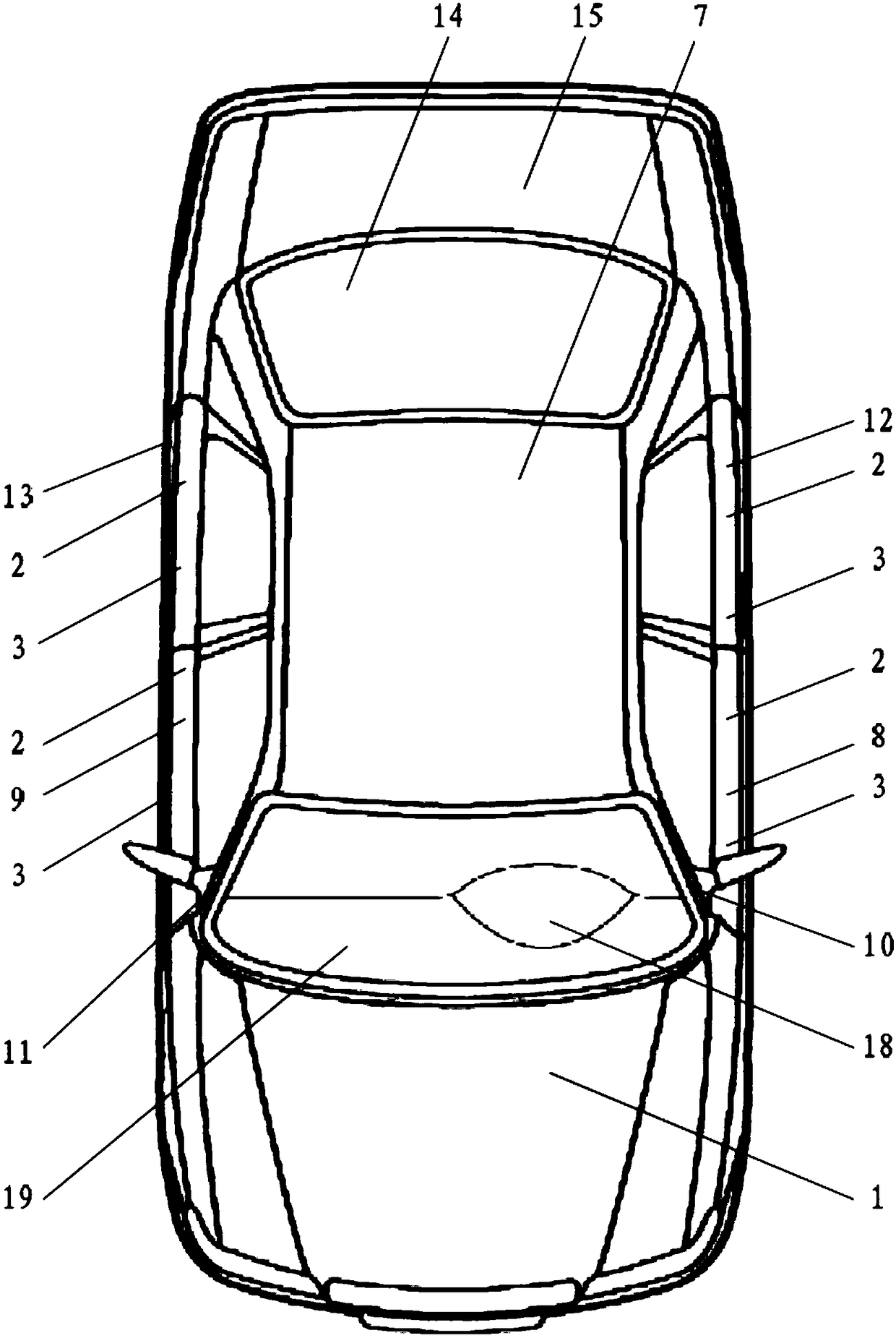 An automotive sound system based on a symmetrical balanced subwoofer