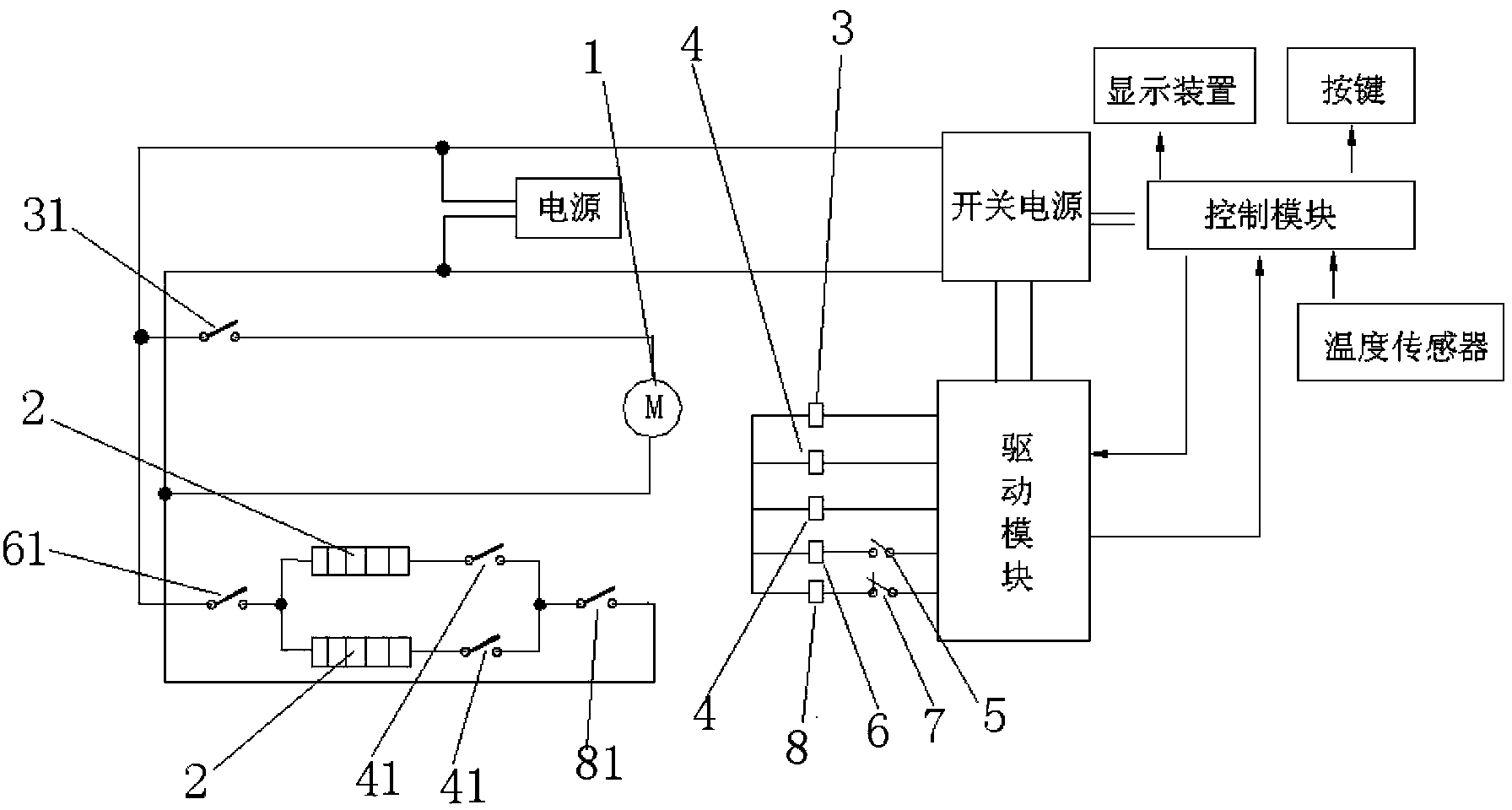 Control system for PTC heater