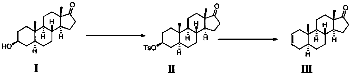 Preparation method of rocuronium bromide intermediate 5alpha-sterane-2-ene-17-one