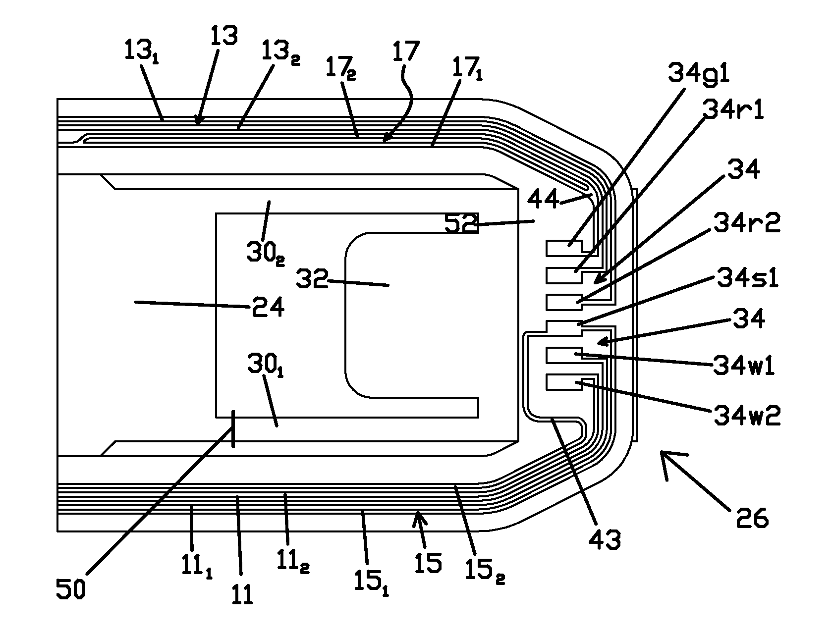 Co-planar shielded write traces for disk drive head suspensions