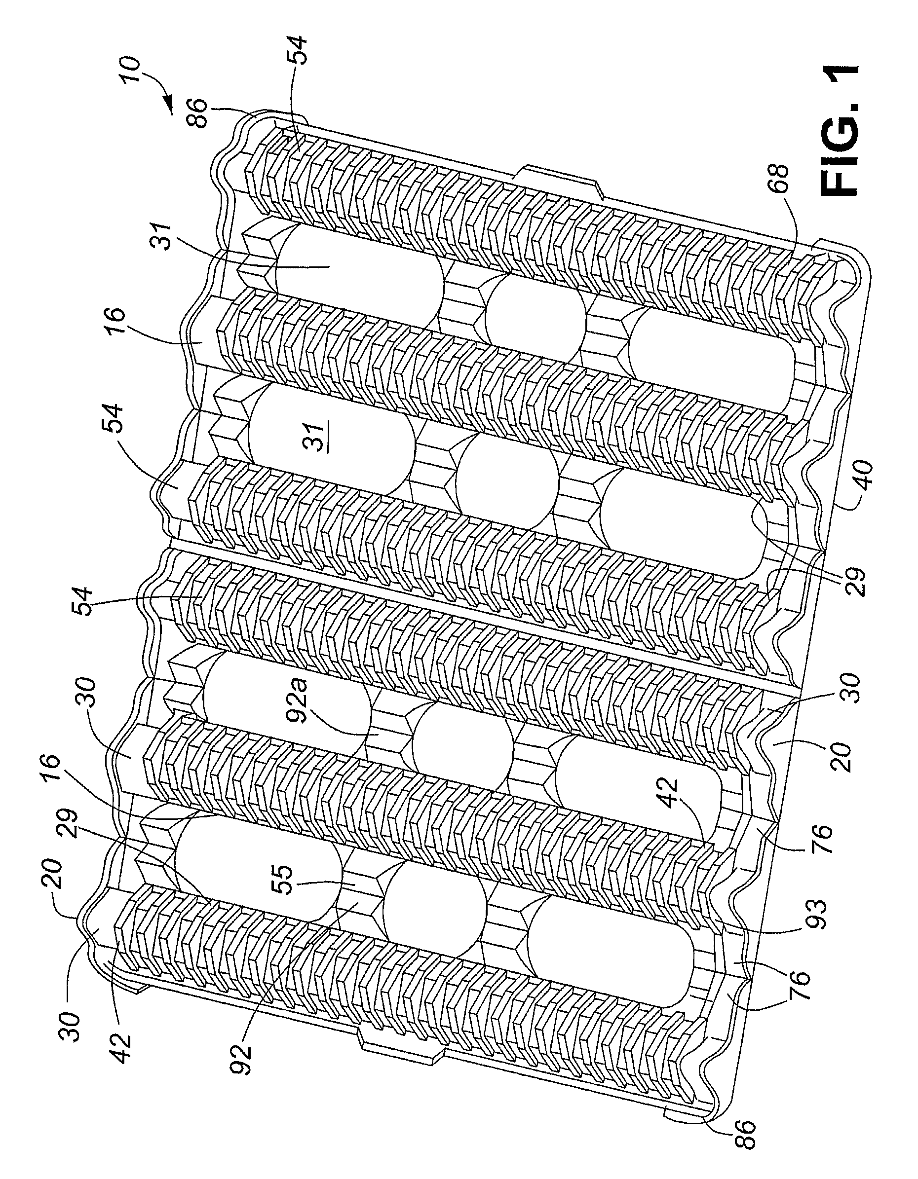 Light weight product cushioning device