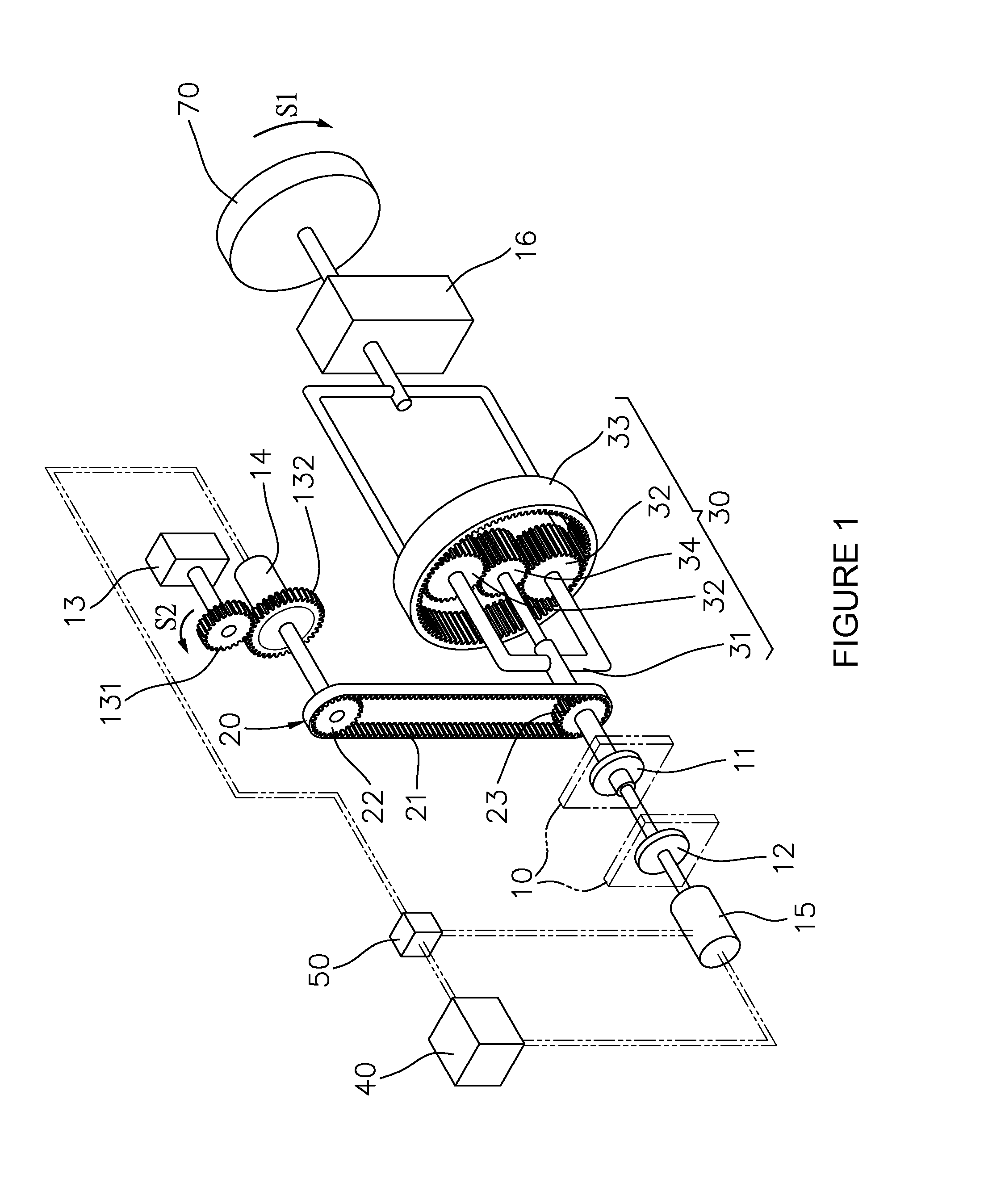 Electric power split hybrid system