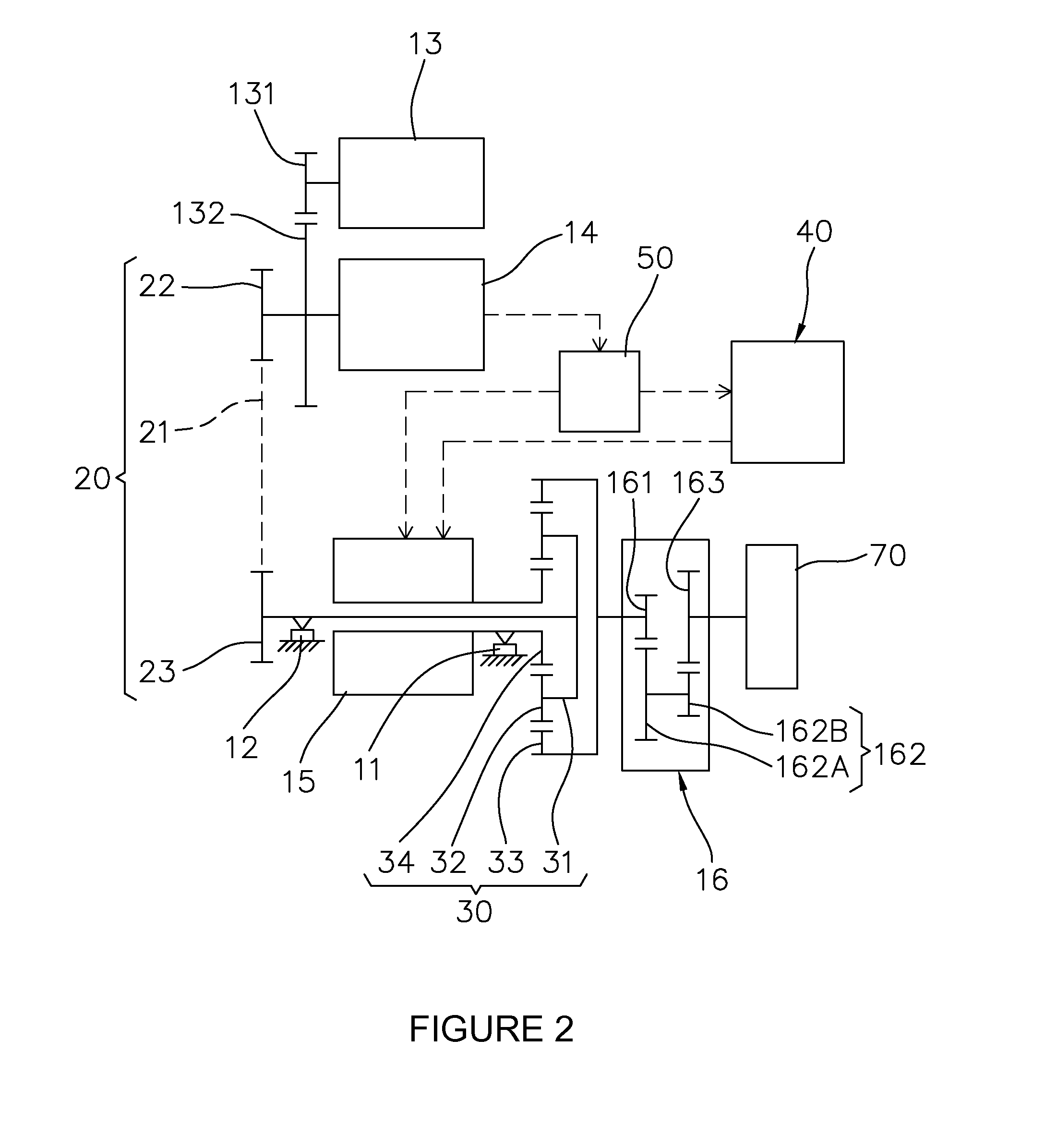 Electric power split hybrid system