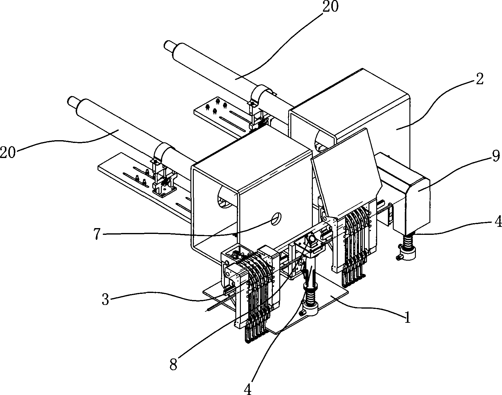 Laser cutting device of embroidery machine and laser embroidery integrated machine thereof