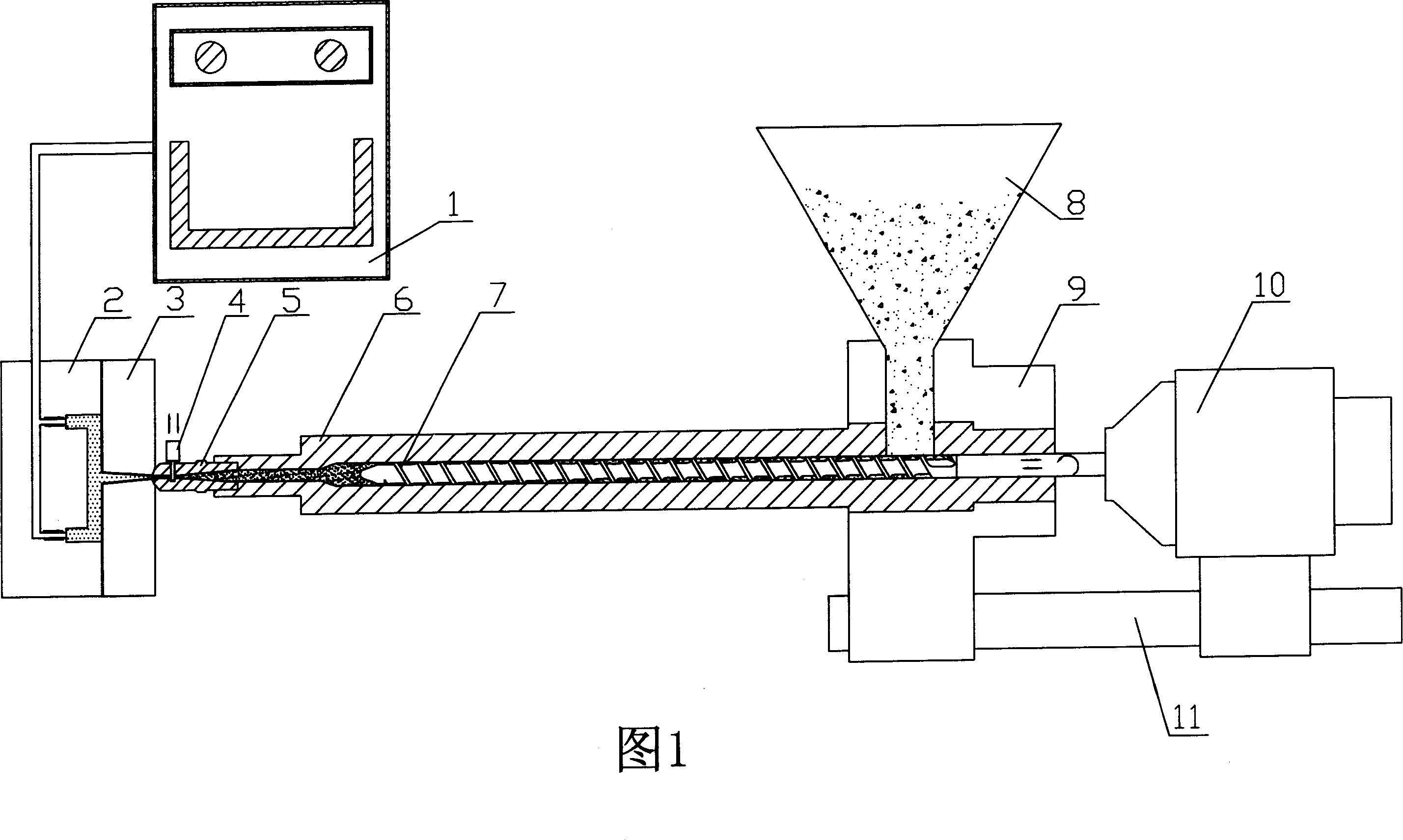 High speed injecting molding method by counter pressure method and chemical foaming method