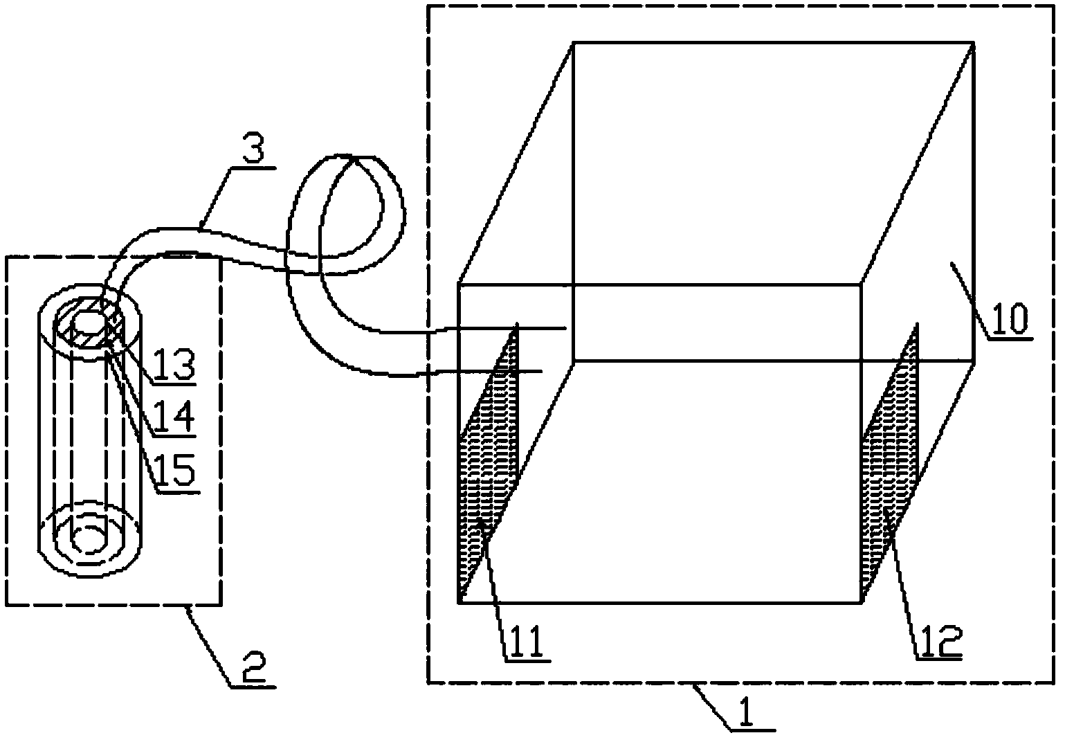 Infusion tube heating device capable of realizing heat transfer by use of phase change