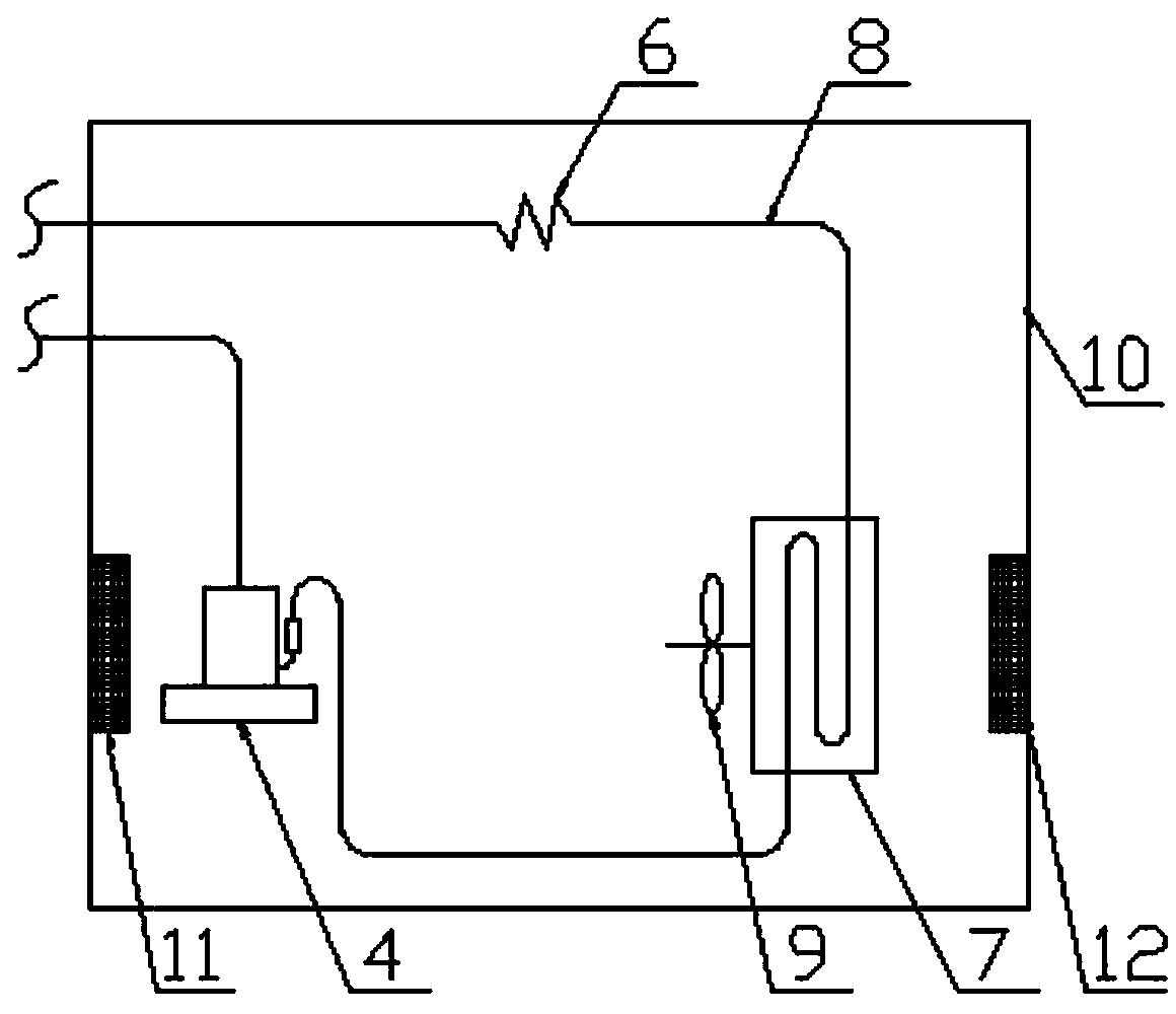 Infusion tube heating device capable of realizing heat transfer by use of phase change