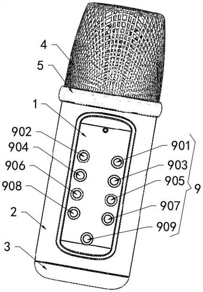 Intelligent computer mobile phone microphone with noctilucent DSP