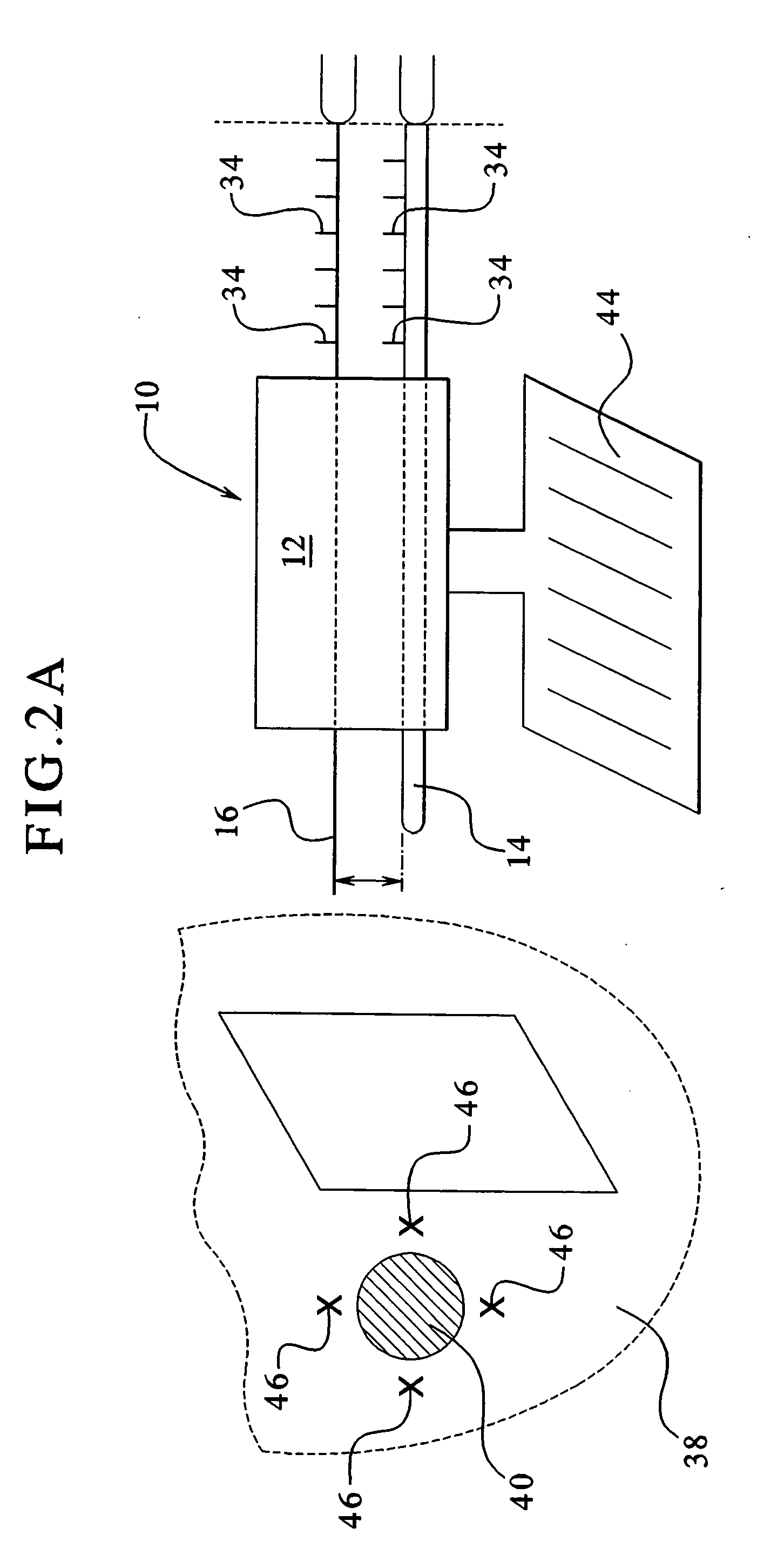 Apparatus and method for delivering ablative laser energy and determining the volume of tumor mass destroyed