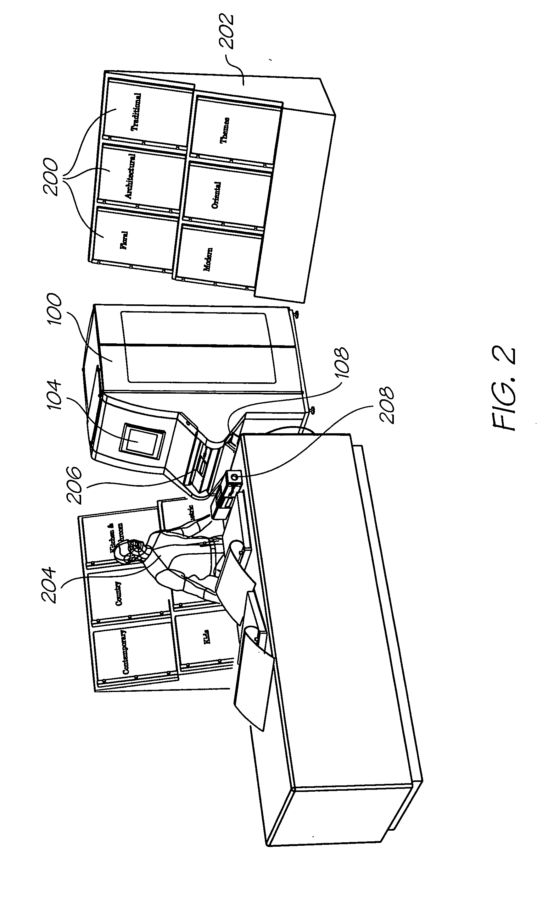 Printhead assembly for a wallpaper printer