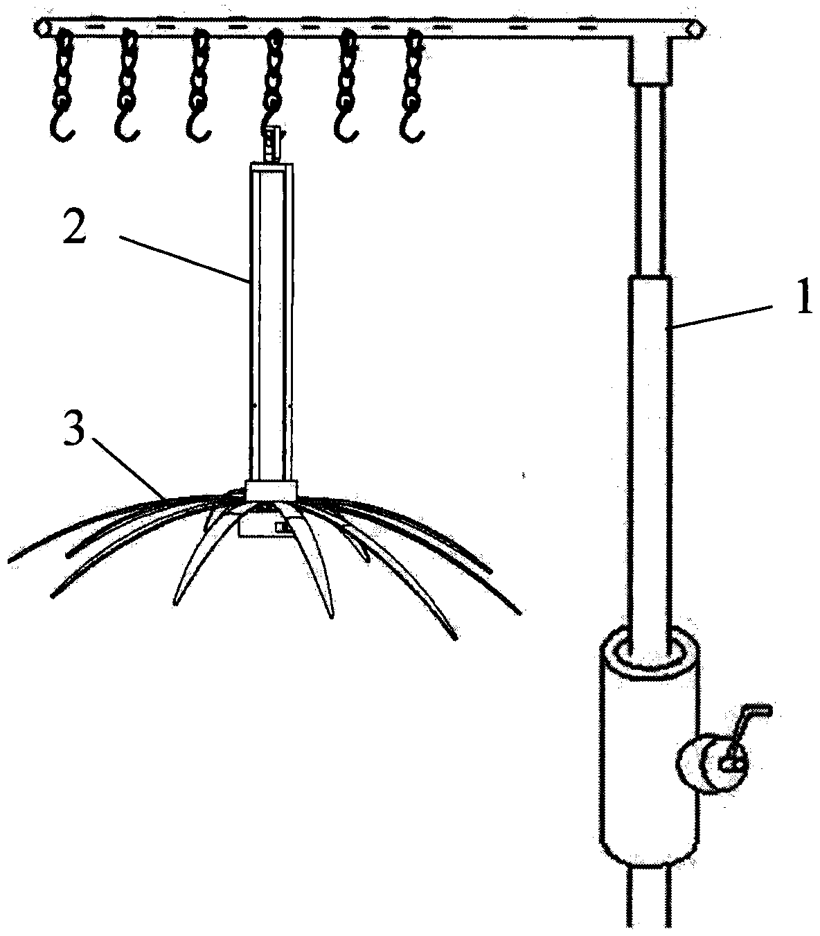 Spindly non-pneumoperitoneum device for single-port laparoscopy