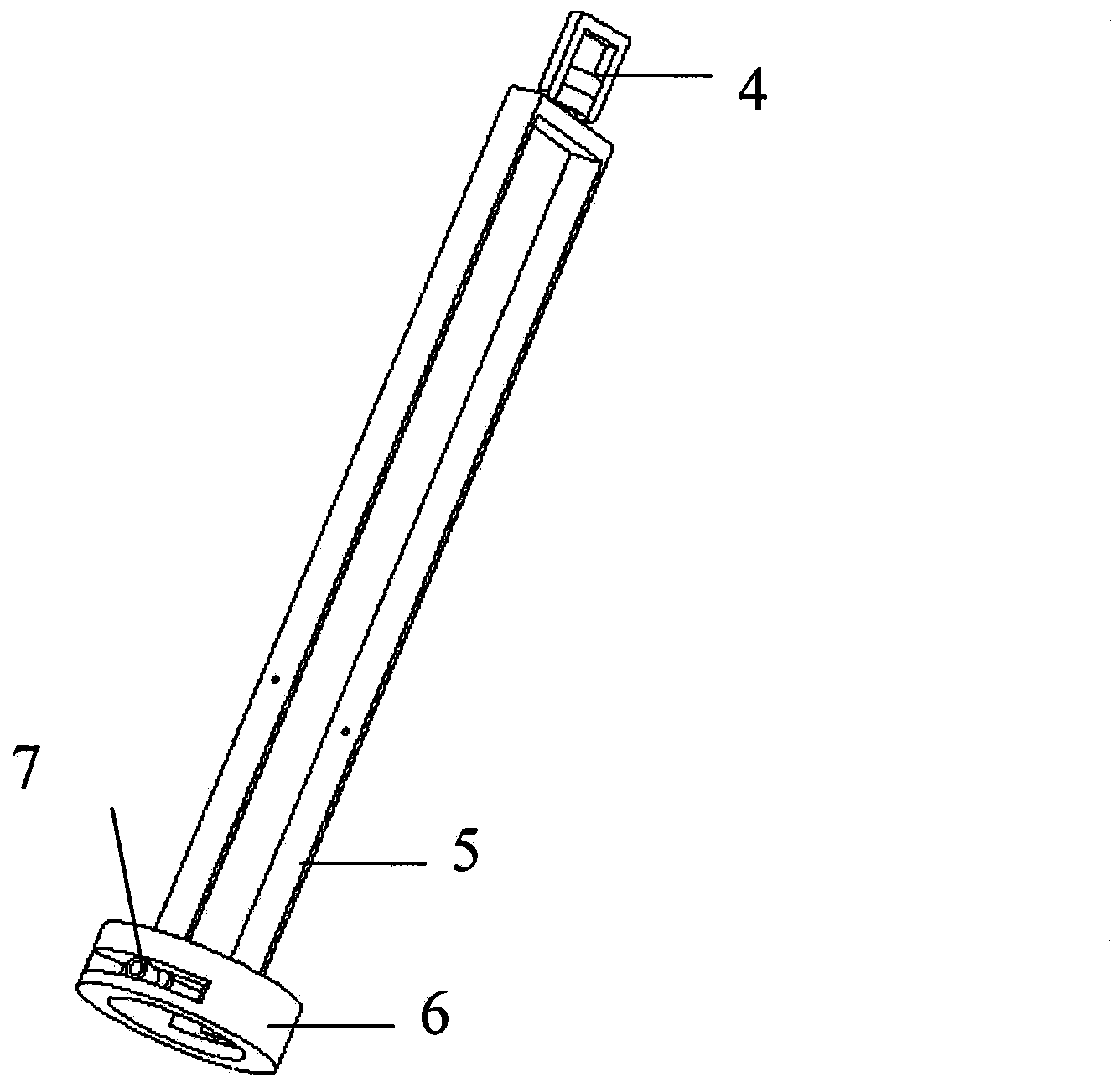 Spindly non-pneumoperitoneum device for single-port laparoscopy