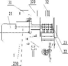 Quick hot blank extracting device with temperature sorting function