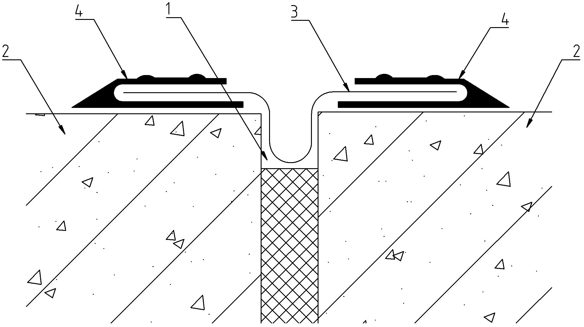 Construction method of waterproof leaking stoppage structure of building seam