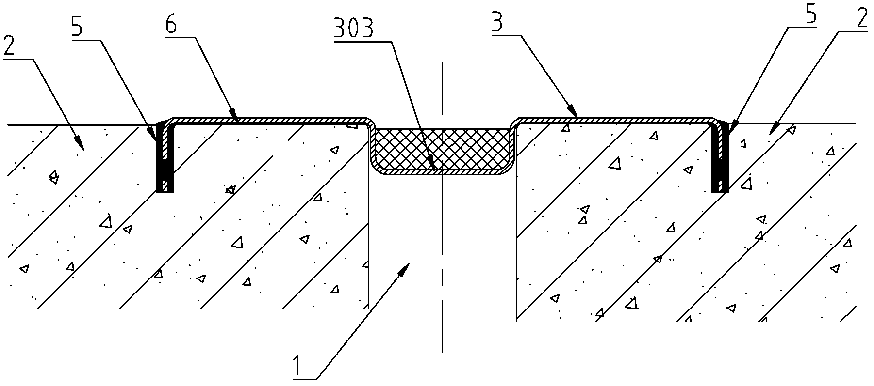 Construction method of waterproof leaking stoppage structure of building seam
