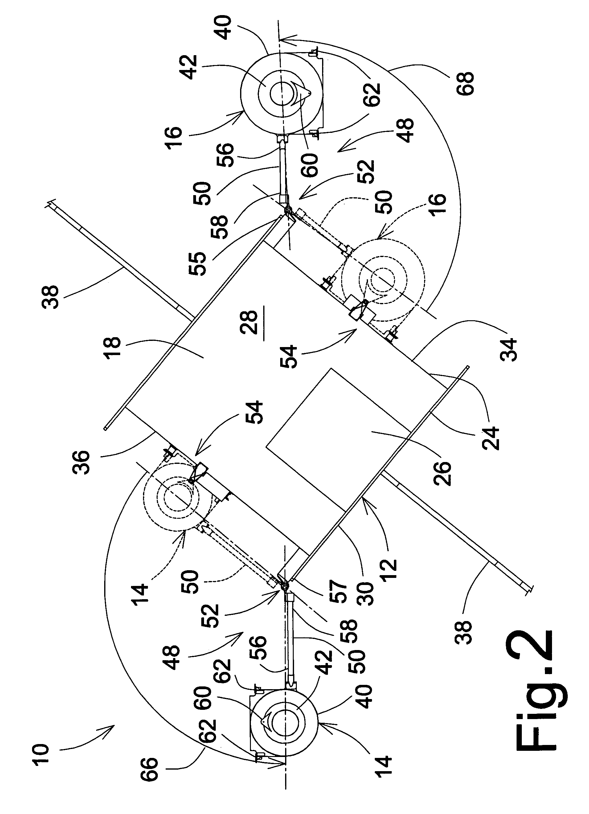 Method for improving isolation of an antenna mounted on a structure