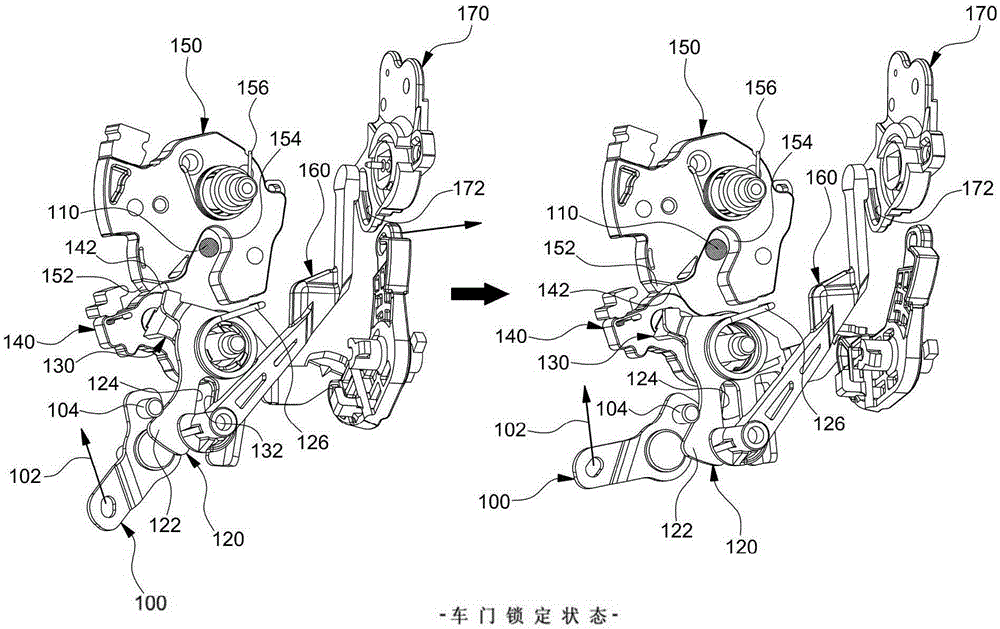 Door latch assembly of vehicle