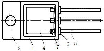 Metal housing used for semiconductor power device