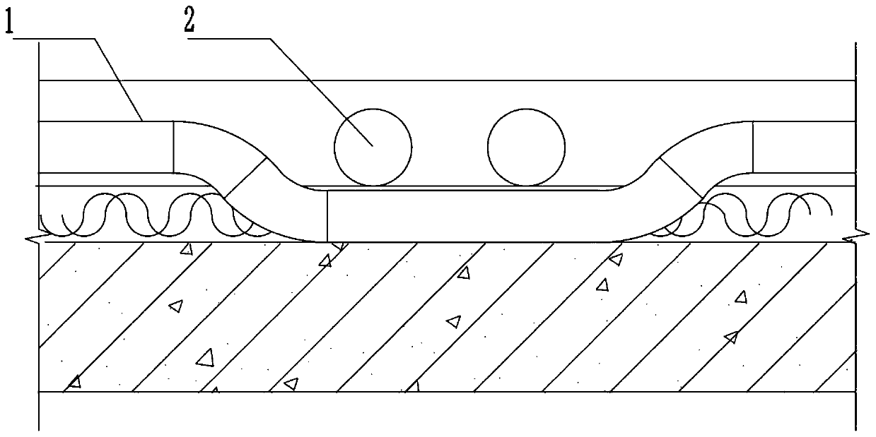 Wet-type installation construction method for floor radiant heating pipe