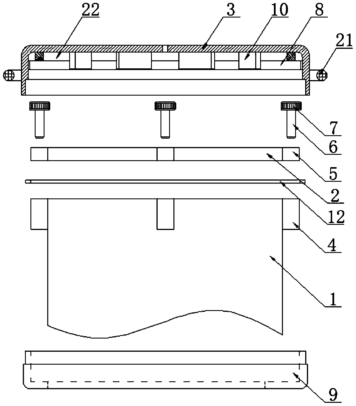 Anti-loosening sealing cover for pressure vessel for aerospace dynamic test