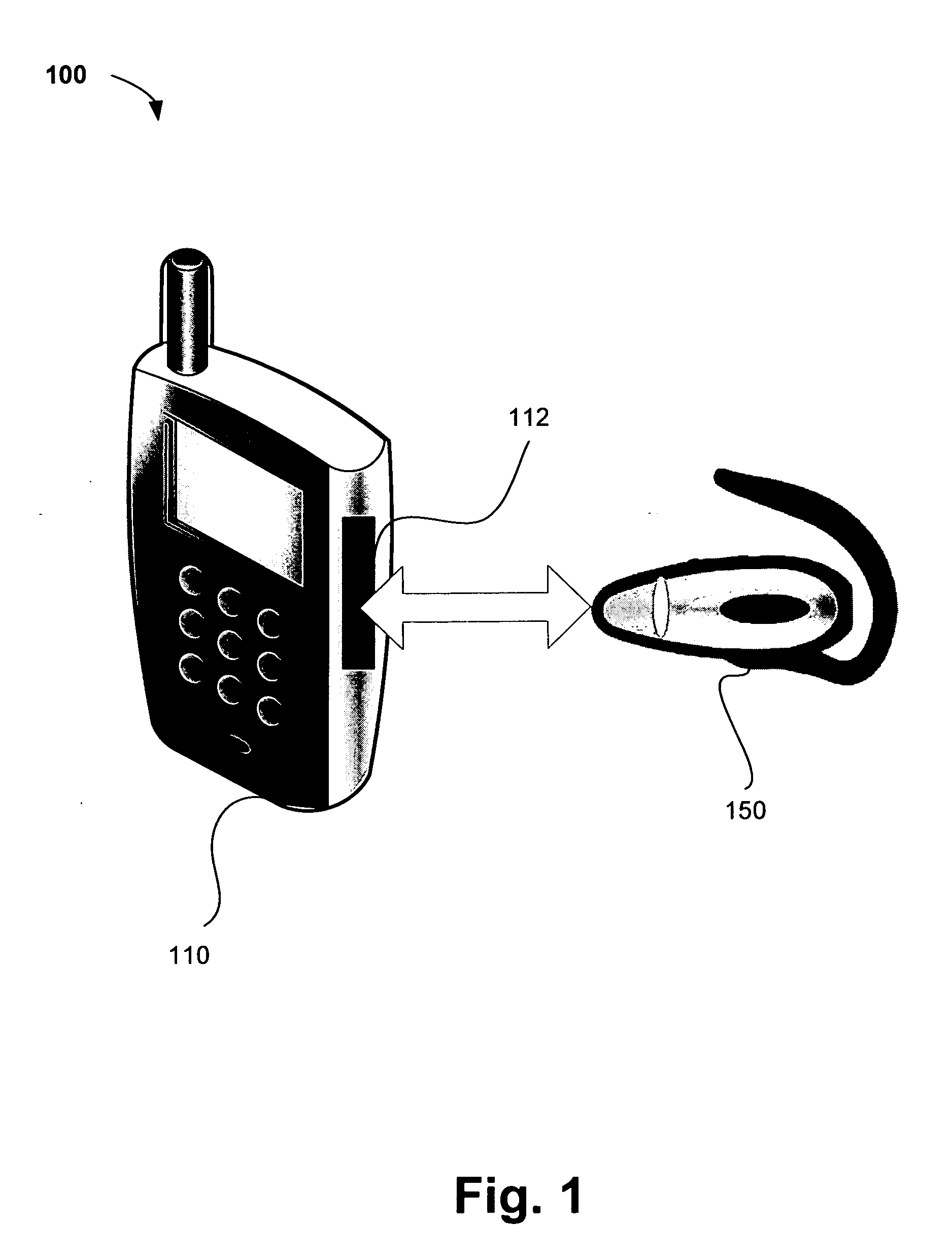 Portable communication device with detachable wireless headset
