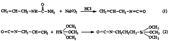 Method for preparing isocyanate-based silane by hydrosilylation reaction