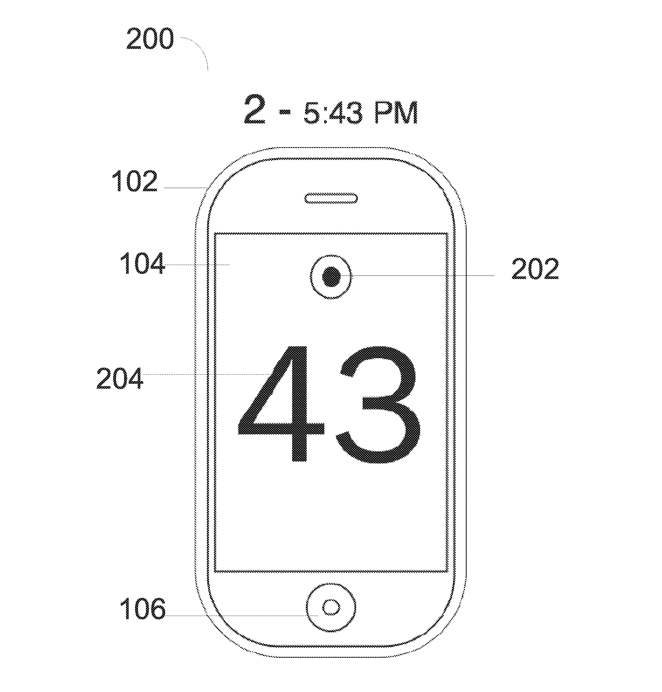 Method and device for tactilely reading time on a touch screen