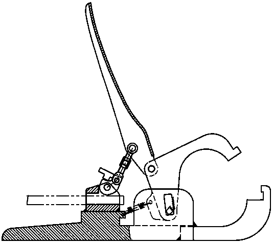 Rapid fixing connecting device of mooring rope for ship