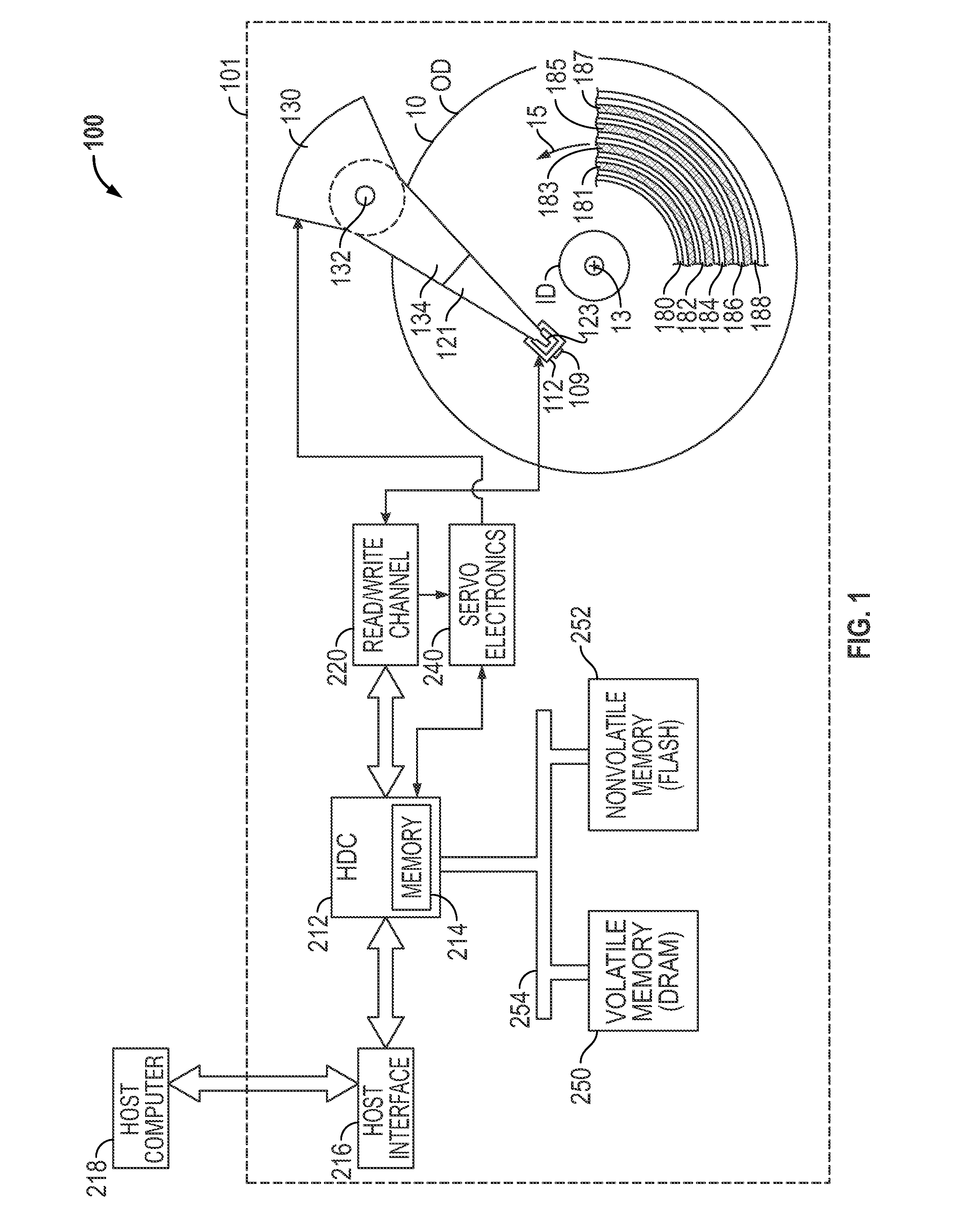 Shingled magnetic recording disk drive with inter-band disk cache and minimization of the effect of far track erasure on adjacent data bands