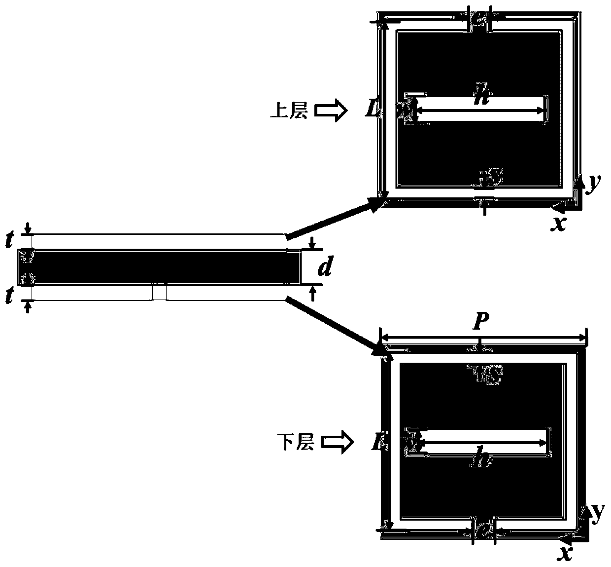 Huygens metasurface unit, transmission array antenna and unit phase control method