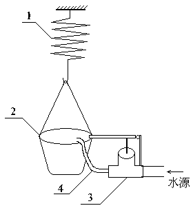 Suspended automatic flower watering system