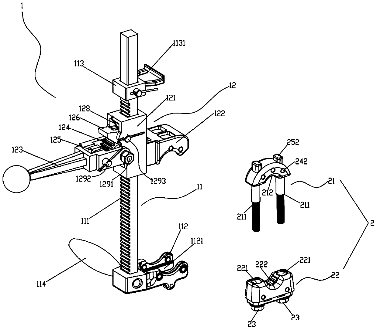 Hand-operated cable terminal turn-back binding device