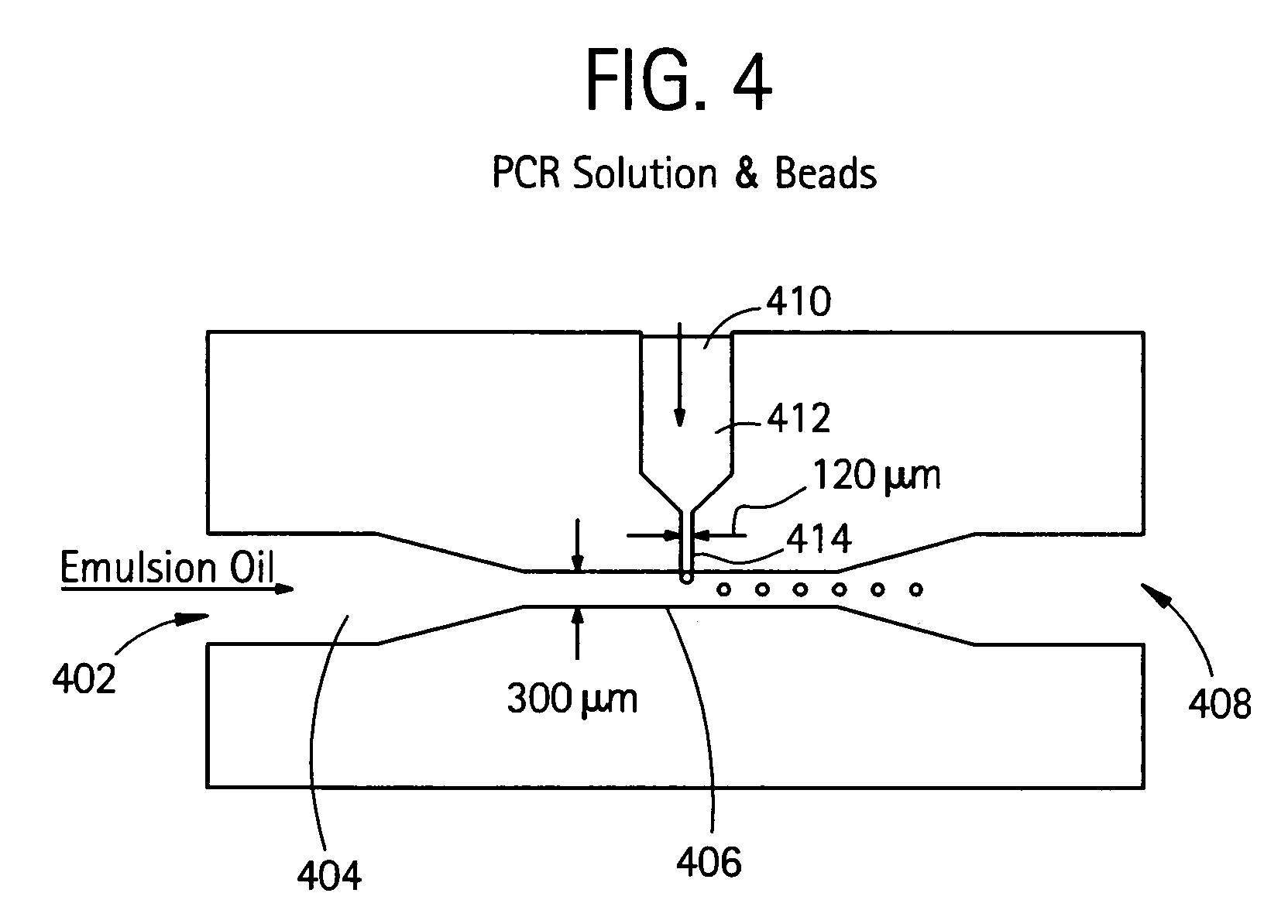 Nucleic acid amplification with continuous flow emulsion