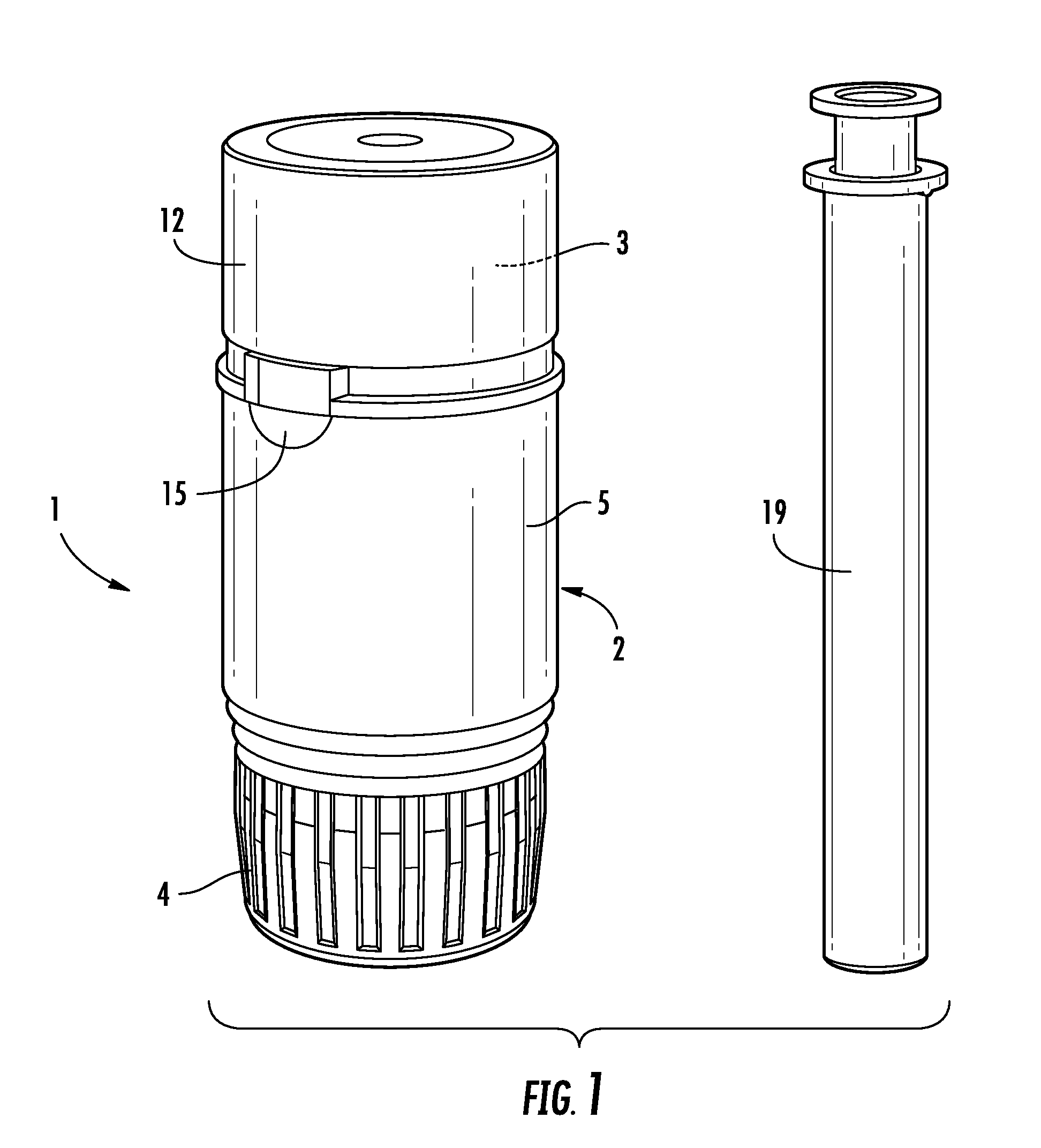 Device for packaging two products to be mixed and for dispensing the mixture of these products