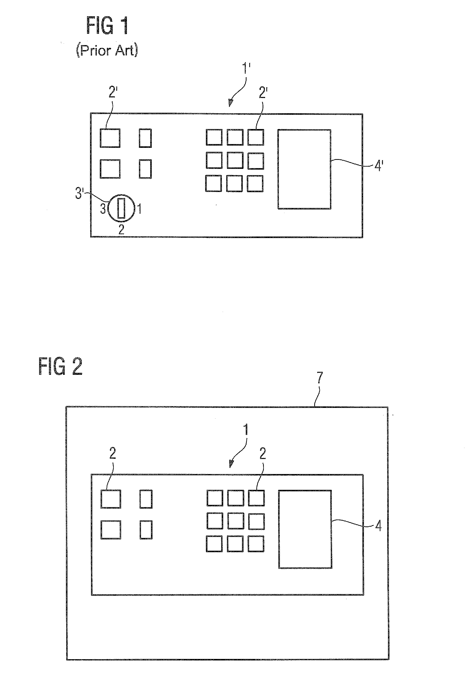 Operating device for operating a machine in the field of automation engineering