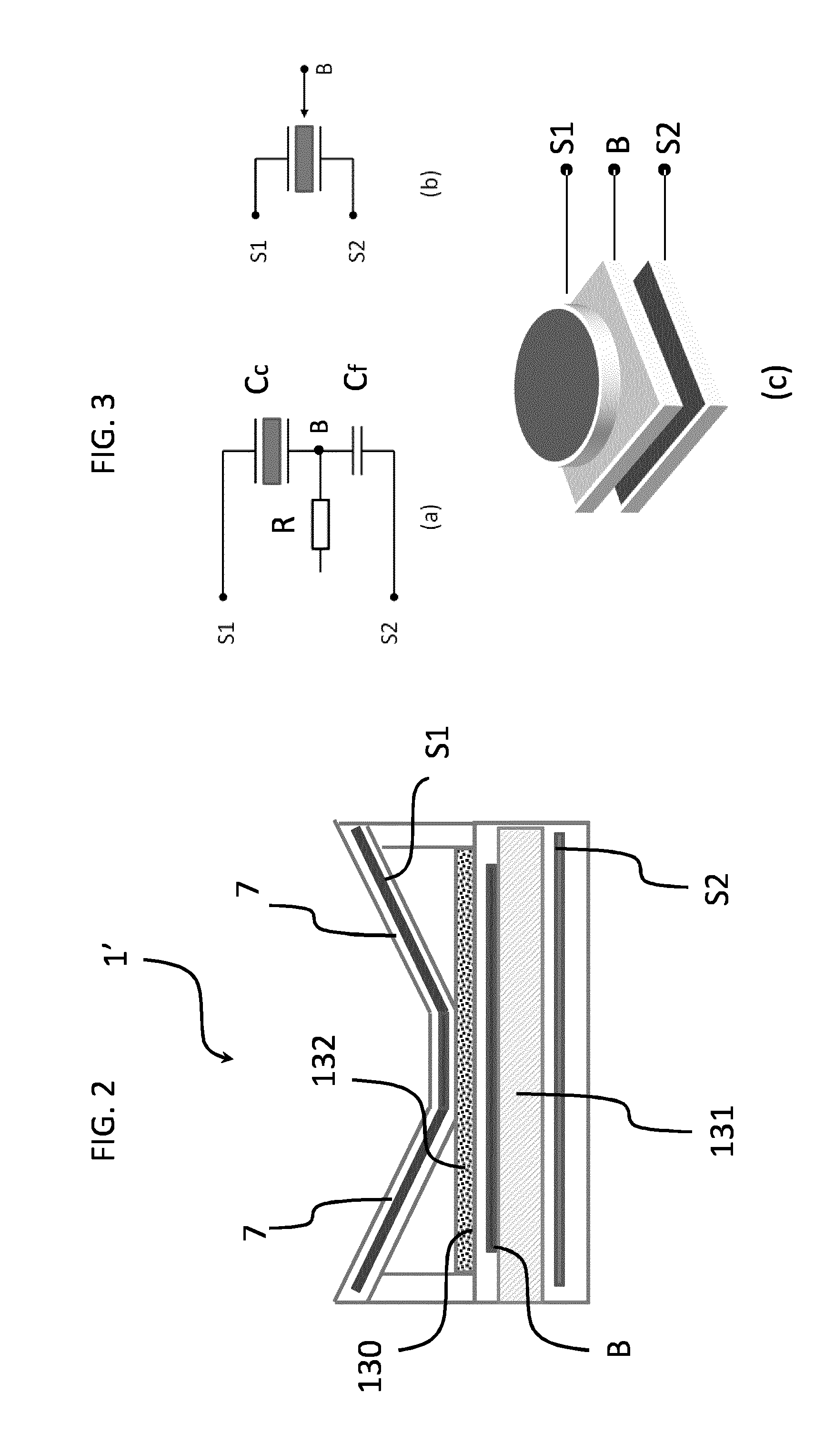Monolithically integrated three electrode cmut device