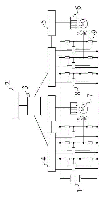 Double-motor controller with electronic differential function