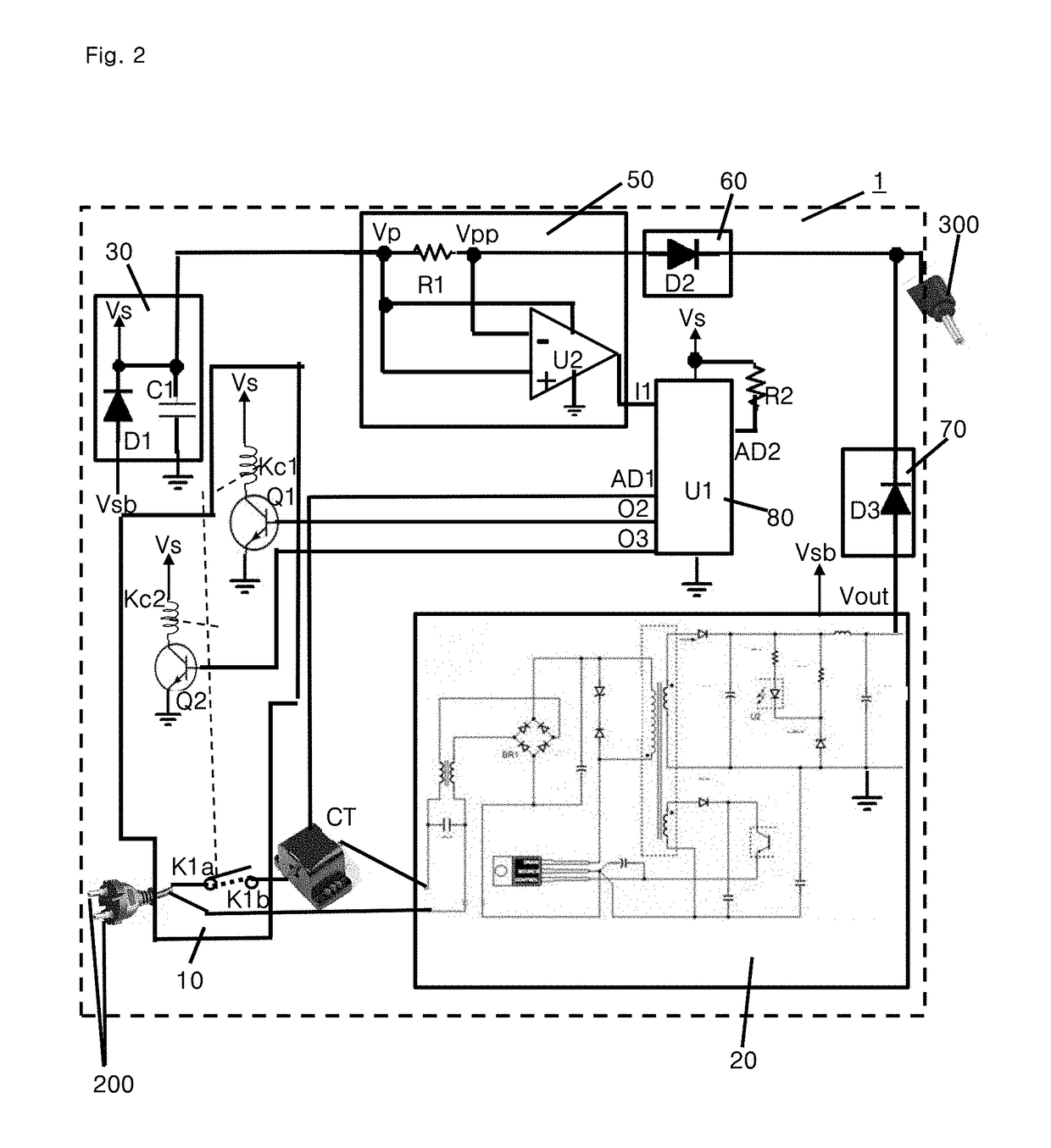 Power adapter for cutting off standby power and control method therefor