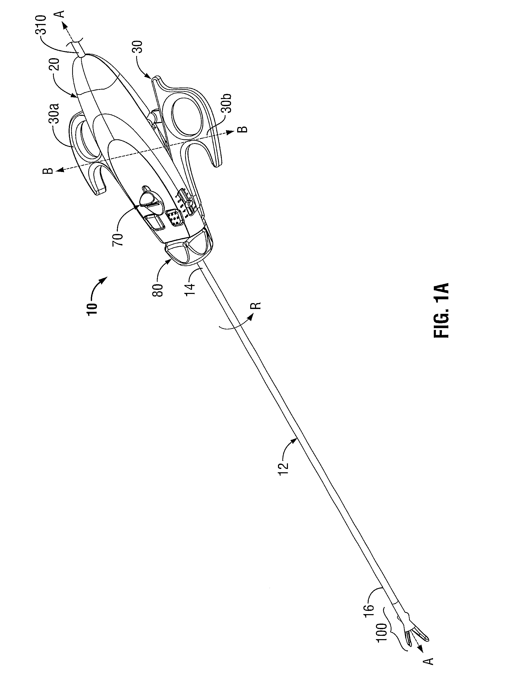 Endoscopic electrosurgical jaws with offset knife